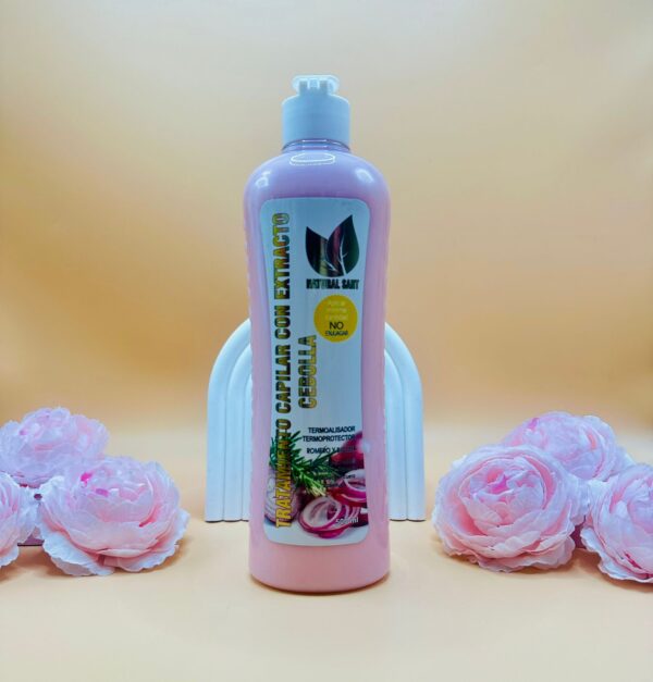 TRATAMIENTO CAPILAR CON EXTRACTO DE CEBOLLA 500ML NATURAL SANT