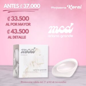 PROMO DE LA SEMANA MOOD ARIANA GRANDE 27 DE OCT AL 02 DE NOV