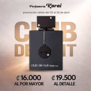 PDS CLUB DE NUIT INTENSE MAN DEL 20 AL 26 DE ABRIL