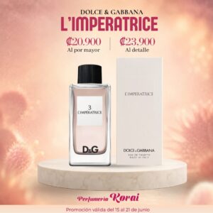 PDS D&G L'IMPERATRICE EDT MUJER 100ML DEL 15 AL 21