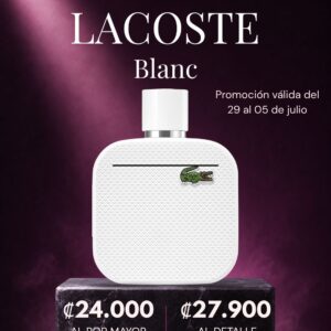 PDS LACOSTE BLANC HOMBRE 125ML DEL 29 AL 05 DE JULIO