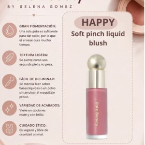 RUBOR LIQUIDO HAPPY RARE BEAUTY 7.5ML COCO MENTA CR