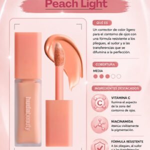 CORRECTOR DE COLOR PEACH LIGHT HUDA BEAUTY 9ML COCO MENTA CR