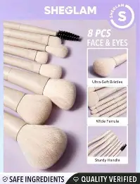 SHEGLAM PRO CORE SET DE 8 BROCHAS