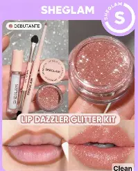 SHEGLAM LIP DAZZLER KIT DE GLITTER LABIAL DEBUTANTE